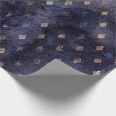 Gothic Grunge Indigo Geschenkpapier (Ecke)