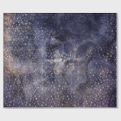 Gothic Grunge Indigo  Geschenkpapier (Flach)