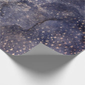 Gothic Grunge Indigo Geschenkpapier (Ecke)