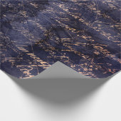 Gothic Grunge Indigo  Geschenkpapier (Ecke)