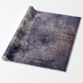 Gothic Grunge Indigo Geschenkpapier (Ungerollt)