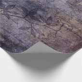Gothic Grunge Indigo Geschenkpapier (Ecke)