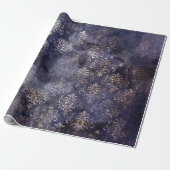 Gothic Grunge Indigo  Geschenkpapier (Ungerollt)