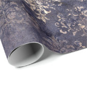 Gothic Grunge Indigo  Geschenkpapier (Rolleneckpunkt)