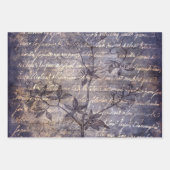 Gothic Grunge Indigo Geschenkpapier Set (Vorderseite 2)