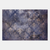 Gothic Grunge Indigo Geschenkpapier Set (Vorderseite 2)