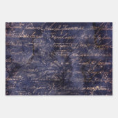 Gothic Grunge Indigo Geschenkpapier Set (Vorderseite)