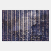 Gothic Grunge Indigo  Geschenkpapier Set (Vorderseite 2)