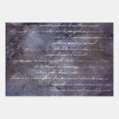 Gothic Grunge Indigo  Geschenkpapier Set (Vorderseite)