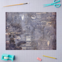 Gothic Grunge Indigo  Seidenpapier