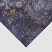 Gothic Grunge Indigo  Seidenpapier (Detail)