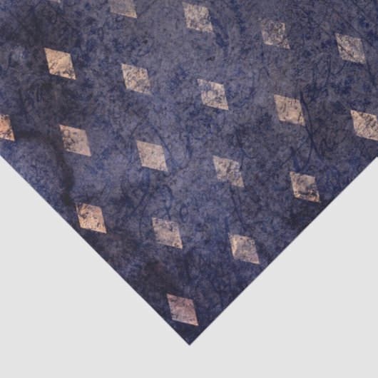 Gothic Grunge Indigo  Seidenpapier (Detail)