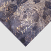 Gothic Grunge Indigo  Seidenpapier (Detail)