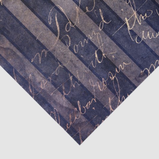 Gothic Grunge Indigo  Seidenpapier (Detail)