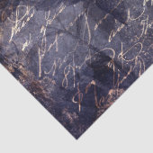 Gothic Grunge Indigo  Seidenpapier (Detail)