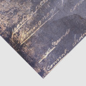 Gothic Grunge Indigo  Seidenpapier (Detail)