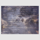 Gothic Grunge Indigo  Seidenpapier (Vorderseite)