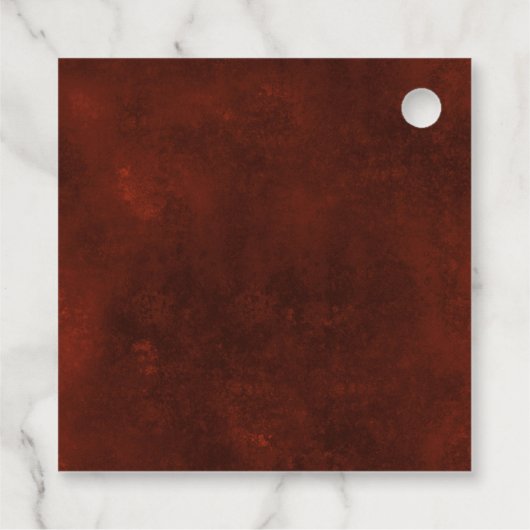 Gothic Grunge Skull Geschenkanhänger (Rückseite)