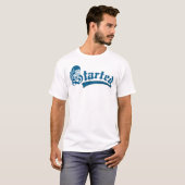 Gothic Grunge Started Skull Vintag T-Shirt (Vorne ganz)