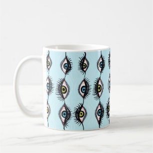 Gothic-gruselige, gruselige, gruselige Horror-Auge Kaffeetasse