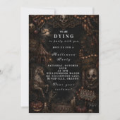 Gothic Gruseliger Halloween Einladung (Vorderseite)