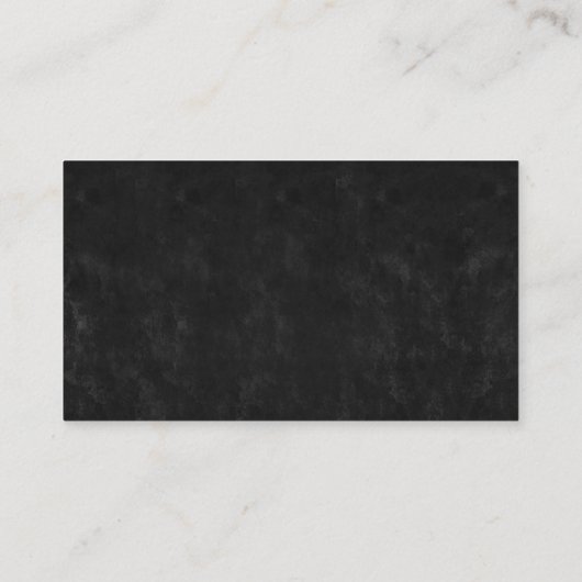 Gothic Half Skull Cool Black And White Grunge Platzkarte (Rückseite)