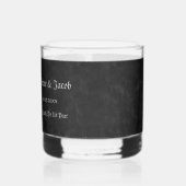 Gothic Half Skull Cool Schwarz-Weiß-Grunge Whiskyglas (Links)