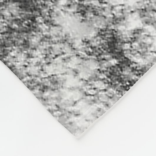 Gothic Half Skull Kopf Cool Schwarz und Weiß Grung Fleecedecke (Ecke)