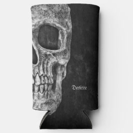 Gothic Half Skull Kopf Cool Schwarz-Weiß-Grunge Selters Dosenkühler