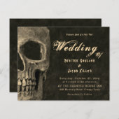 Gothic Half Skull Sepia Hallowing Budget (Vorne/Hinten)