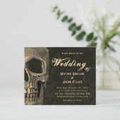 Gothic Half Skull Sepia Hallowing Budget (Stehend Vorderseite)