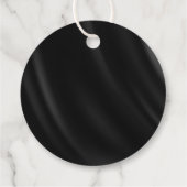 Gothic Hallowedding Scrollwork B&W ID866 Geschenkanhänger (Rückseite)