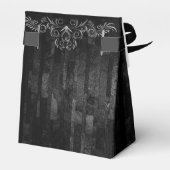 Gothic Hallowedding Scrollwork Burgundy ID866 Geschenkschachtel (Rückseite)