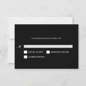 Gothic Halloween Alternative Hochzeit RSVP Karte (Vorderseite)