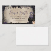 Gothic Halloween Baby ist das Brewing Diaper Raffl Begleitkarte (Vorne/Hinten)