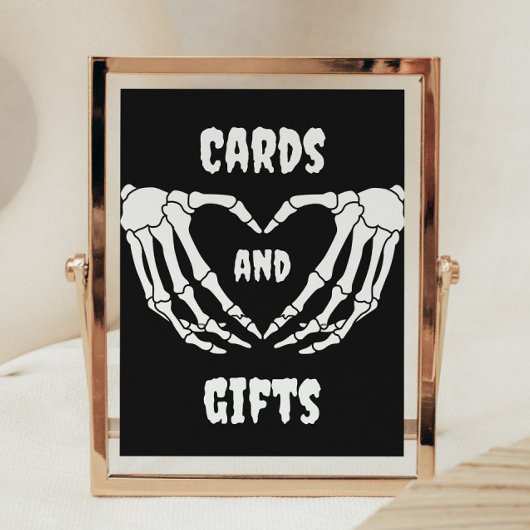 Gothic Halloween Baby Shower Cards und Geschenke S Poster