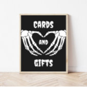 Gothic Halloween Baby Shower Cards und Geschenke S Poster