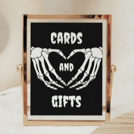 Gothic Halloween Baby Shower Cards und Geschenke S Poster