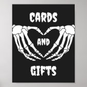 Gothic Halloween Baby Shower Cards und Geschenke S Poster (Vorne)