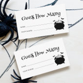 Gothic Halloween Baby Shower schätzt, wie viel Spi Begleitkarte