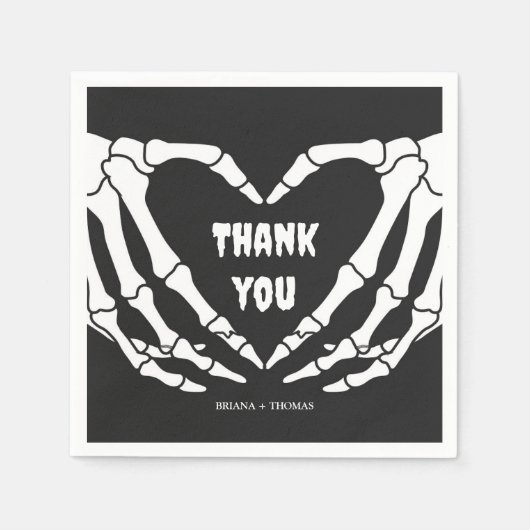 Gothic Halloween Baby Shower Serviette (Vorderseite)