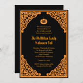 Gothic Halloween Ball Costume Party Einladung (Vorne/Hinten)