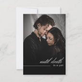 Gothic Halloween Bis zum Tod Foto Hochzeit Save The Date (Vorderseite)