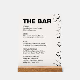 Gothic Halloween Black and Burgund Wedding Acrylschild