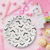 Gothic Halloween Black Bat Wedding Pappteller (Party)