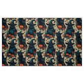 Gothic halloween Black Cat Hexenmuster Stoff (Fat Quarter (45,7 x 55,9 cm))