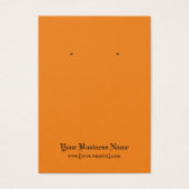 Gothic Halloween Black Orange Earring Display Card (Vorderseite)