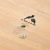 Gothic Halloween Black Rose Crows Wedding Acryleinladungen (Ablage )