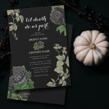 Gothic Halloween Black Rose Hochzeit