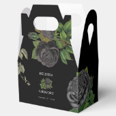 Gothic Halloween Black Rose Hochzeit Geschenkschachtel (Geöffnet)